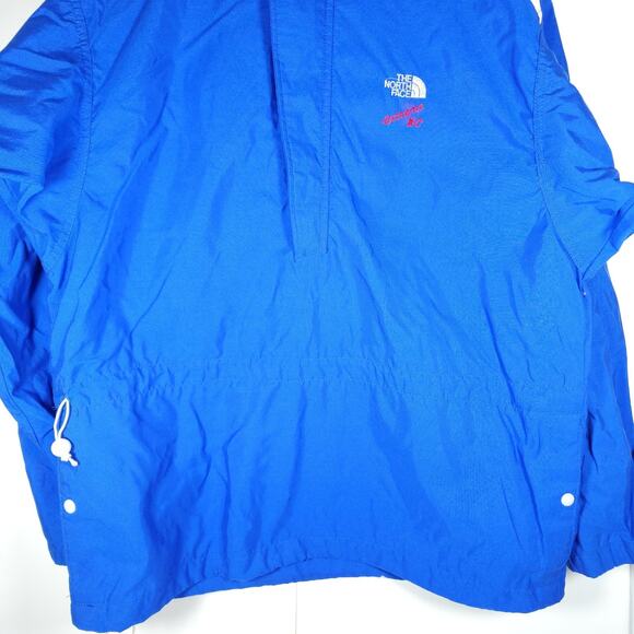 THE NORTH FACE Men's EXTREME XC Vtg Sz M Blue Lightweight Hooded Anorak Jacket - Picture 3 of 13